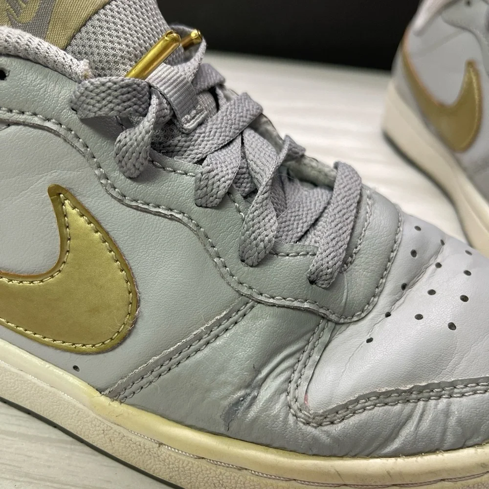 Nike Court Borough Low 2 Gray Sneakers Shoes BQ5448-013 Youth Kids 4Y 2021